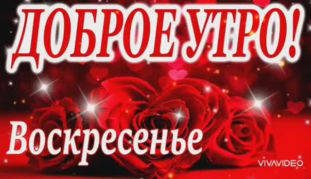 ДОБРОГО ВОСКРЕСНОГО УТРА