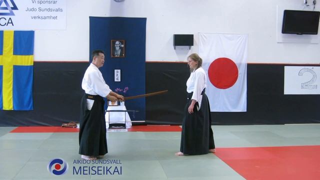 19.Aikido Ken No Tebiki Ikkyo Ura, Shishiya Sensei Sundsvall 2012