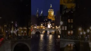 Вечерний Амстердам и квартал красных фонарей 12.03, Голландия. Мир Универсологии