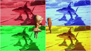 ТРАЛАЛЕРО ТРАЛАЛА: 4 ЦВЕТА 🔴🔵 4 Трека в Tiles Hop! | Безумный музыкальный баттл