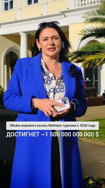 1 500 000 000 000 $ - объём мирового WELLNESS туризма к 2028
