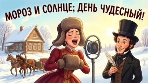 АЛЕКСАНДР СЕРГЕЕВИЧ ПУШКИН. МОРОЗ И СОЛНЦЕ ДЕНЬ ЧУДЕСНЫЙ. ПЕСНЯ НА СТИХИ В СОВЕТСКОМ СТИЛЕ