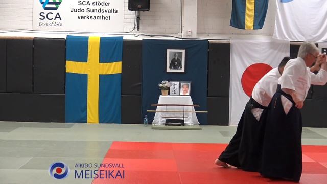 8.Aikido Ai Hanmi Uchikaiten Kokyonage, Shishiya Sensei Sundsvall 2016