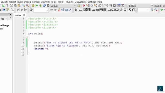 016 - Program to find range of values of data-types