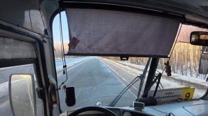 работа на автобусе , после снега