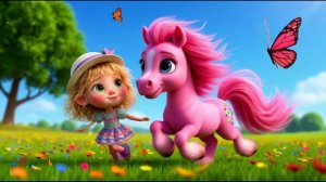 Я люблю свою лошадку. Песенка с мультфильмом для детей