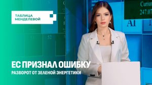 Красный свет для зелёной экономики: ЕС признал ошибку, которая стала фатальной. Таблица Менделеева