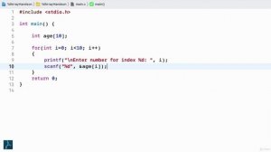068 - Understand 1-D array in C with hands-on example