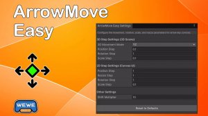 ArrowMove Easy Stop Dragging. Move Objects Precisely in Unity with Arrow Keys