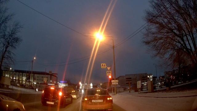 Поездка на автомобиле из Тюмени через улицу Олимпийскую в посёлок Боровский