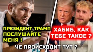 ОШАЛЕТЬ! Че происходит тут! Трамп хочет сделать бой Хабиба и Джейка Пола! Хабиб Нурмагомедов США