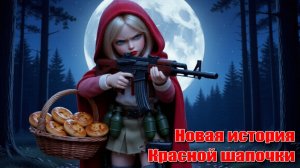 Новая история Красной шапочки.Красная шапка с черным пистолетом. Веселая песенка.Песни ИИ. #музыкаИИ