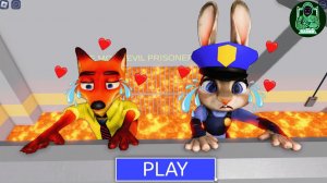 НИК ИЗ ЗВЕРОПОЛИСА ВЛЮБЛЯЕТСЯ В ДЖУДИ в ЛАВЕ! ПОБЕГ БАРРИ ИЗ ТЮРЬМЫ! #Обби #Roblox