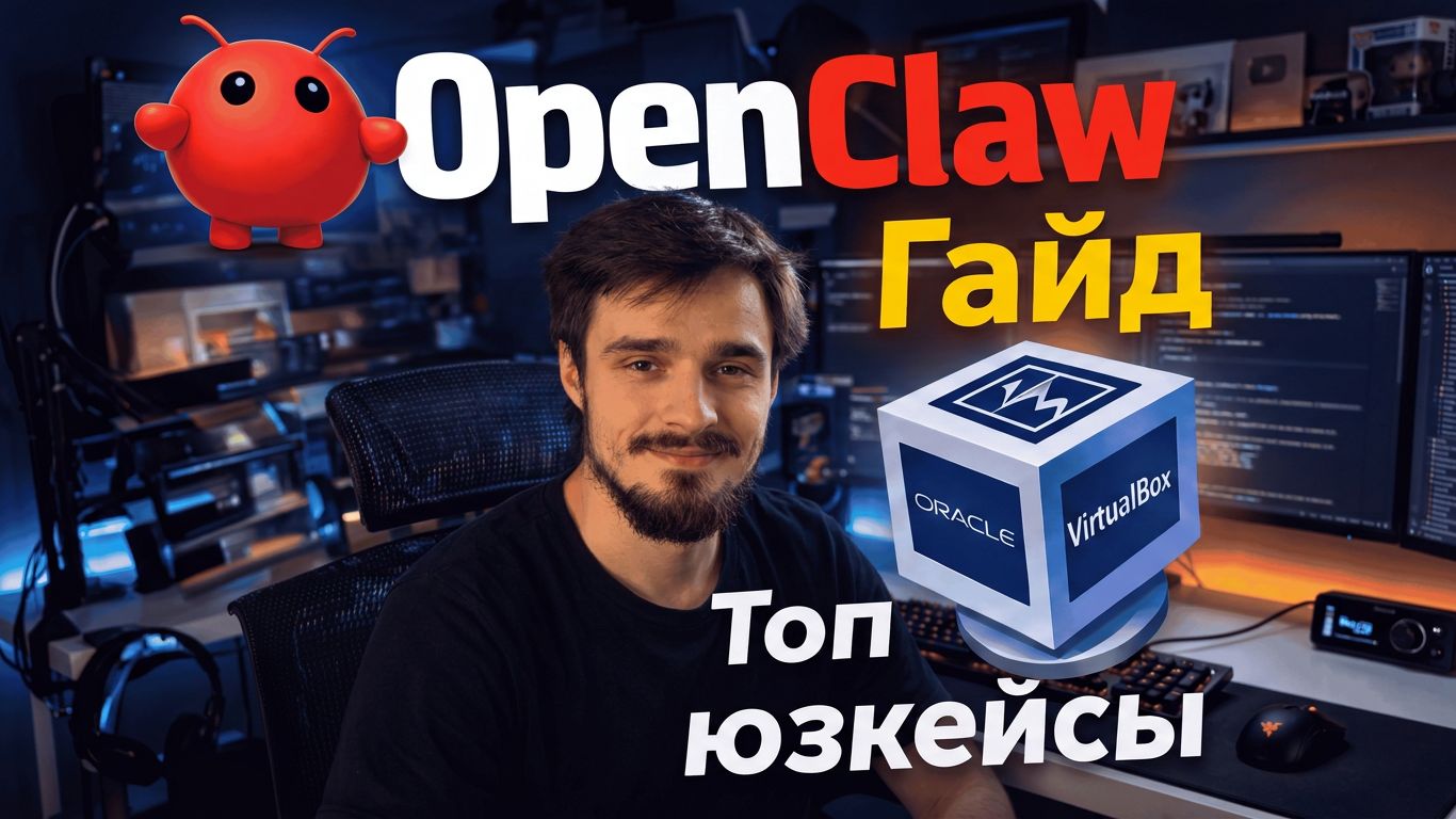 OpenClaw: Полный гайд по установке и настройке ИИ-агента в VirtualBox + БОНУС 2 юзкейса