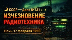 СССР — Дело №731 Исчезновение радиотехника
