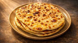 Хычины с мясом и сыром на сковороде — простой рецепт