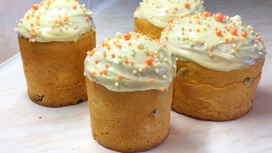 Пасхальные куличи на желтках.