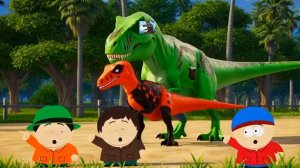 South Park (Южный парк). Динозавры против Южного парка. Мультики. Анимация.
