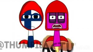 Дуэль OC Финляндия против Eighteen в стиле Sprunki! РЕАКЦИЯ