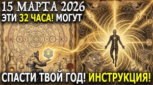 КАК за 32 ЧАСА, ИСПРАВИТЬ твой год: успей сделать это до 15 МАРТА!