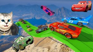 Невероятное испытание для тачек Молния маквин Шторм Чик Мэтр и Рамирес выясняют кто круче