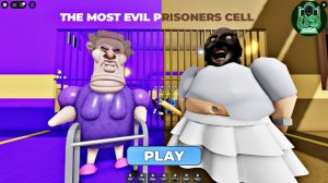 Злая бабушка против Granny Prison Run! Страшный Обби. Игровой процесс #roblox