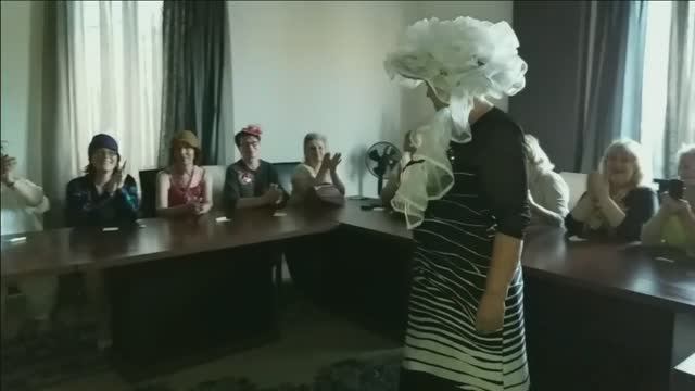 Конкурс рукодельных шляпок на международном слёте рукодельниц в Тбилиси. 2019 год