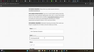 Уведомление Tech Justice Law Project об обстоятельствах