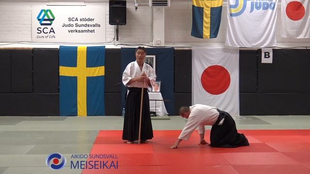 13.Aikido Jo No Tebiki Nikyo, Shishiya Sensei Sundsvall 2016