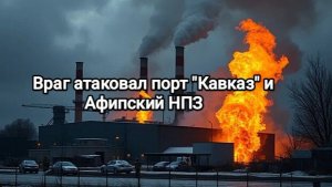 Враг атаковал порт "Кавказ" и Афипский НПЗ