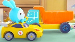 Малышарик | Сборник серий про транспорт: мультики про машинки, кран, автобус, поезда, самокат