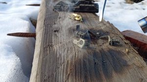 Отпаиваем серебро.