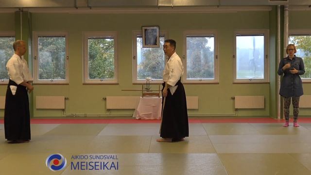 15.Aikido Ken No Tebiki Ikkyo Ura Shishiya Sensei Malmö 2017