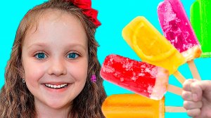 Детская песенка про цвета и мороженое - Видео для детей малышей с Лизой