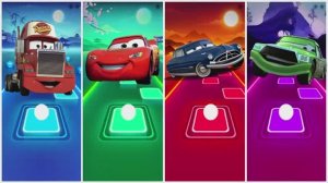 Тачки в Tiles Hop! 🏎️ Молния Маккуин vs Чико Хикс vs Док Хадсон vs Мак Битва на выживание EDM Rush