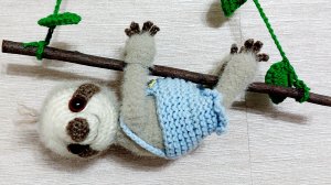 14-03-2026 Вязаные игрушки. Покажу ленивца и немного других игрушек.