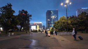 Варшава ночью 2025 прогулка по огням столицы Польши 🌙