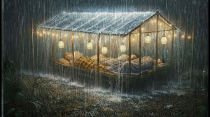 РАЗБИВАЕМ ЛАГЕРЬ ПОД ПРОХЛАДНЫМ ДОЖДЁМ. Пытаемся построить бамбуковый домик на берегу реки