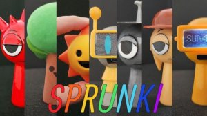 СПРУНКИ: ДЕЛАЕМ НОВЫЕ 3D МОДЕЛИ: Raddy, Mr Tree, Mr Sun, Funbot, Clukr, Tunner, Garnold РЕАКЦИЯ