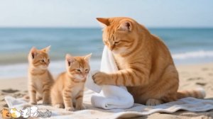 Самый трудолюбивый котенок в мире! 🐾 С рыбалки на рынок с мамой 🐾