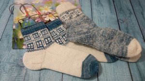 Итоговый отчёт в СП «Свяжем носочки для Мамы и Дочки. Сезон 3» Носочки - домики