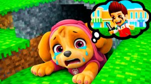 ЧТО Случилось С Скай Приключения Спасения Щенячий Патруль в Майнкрафт Мультик
