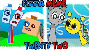 Погоня за пиццей Twenty Two (Numberblocks) vs Sprunki OC!