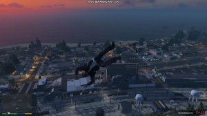 Прыжки с горы на мотоцикле в GTA5 с читами