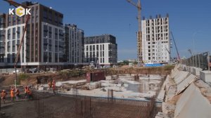 Заливка фундамента литера «Береговой» в микрорайоне «Звездный»