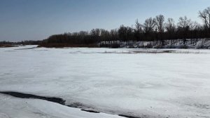 Оренбург Восточная часть набережной Урала Видео Виктор Поживин 14.03.26.Весна