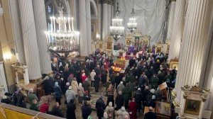 14.03.2026. Ранняя Литургия. СВЯТО-ТРОИЦКАЯ  АЛЕКСАНДРО-НЕВСКАЯ ЛАВРА. Троицкий собор.