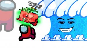 Амонгус Против Спаси Брейнротов от Цунами