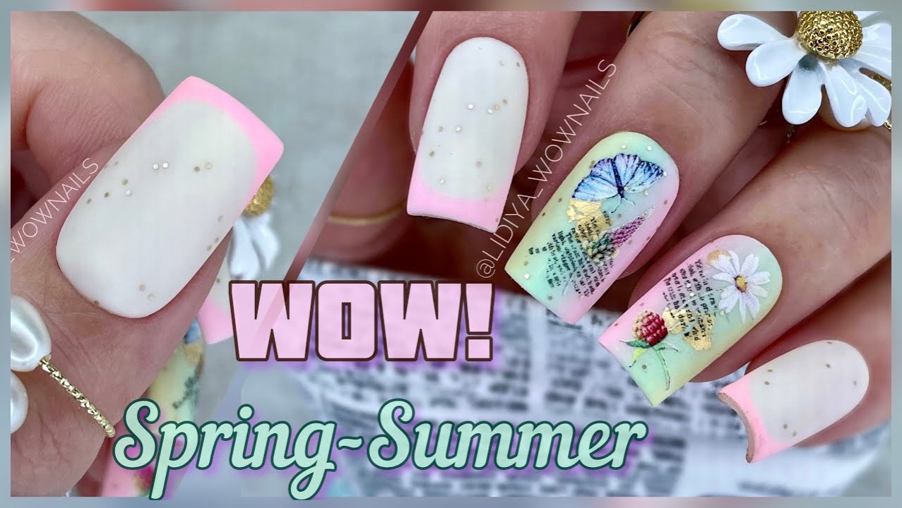 ВЕСЕННИЙ МАНИКЮР. НЕЖНЫЙ ДИЗАЙН НОГТЕЙ. Градиент