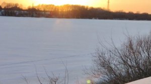 Закат на реке ( 14 марта)